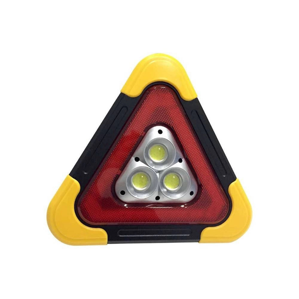 Trade Shop - Triangolo Per Emergenza Stradale A Led Strobo Ricarica Solare Usb 30w 24x26 Cm -