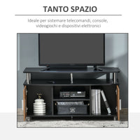 Mobile TV 105x40x55 cm per TV fino a 45 Nero e Marrone