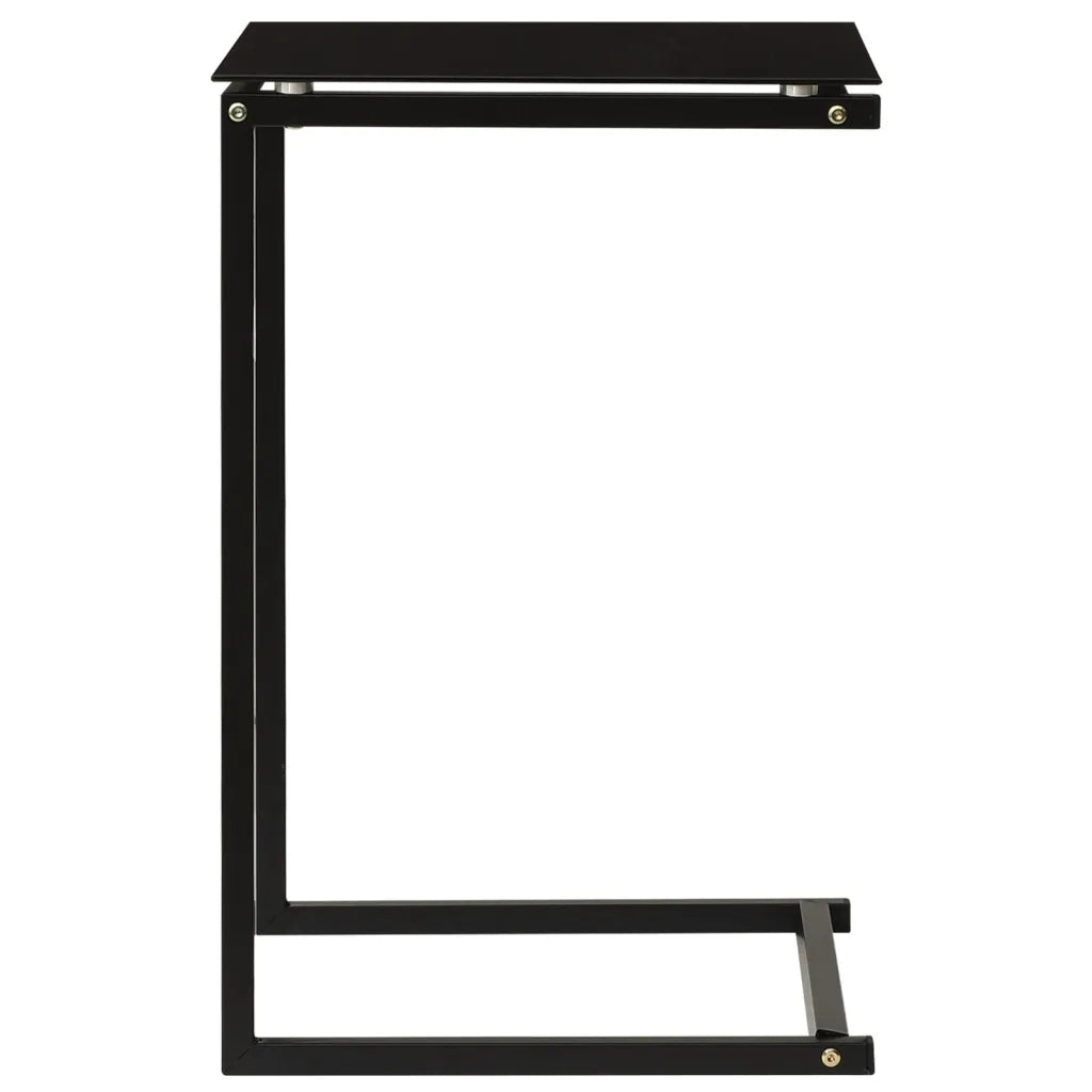 Tavolino Nero 40x40x60 cm in Vetro Temperato 322784