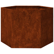 Fioriera | Cassetta per fiori | Vaso Ruggine 60x60x45 cm Acciaio Corten