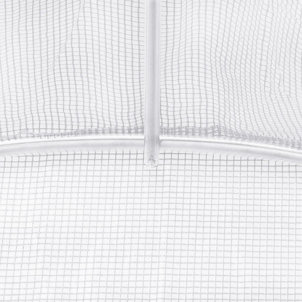 Serra con Telaio in Acciaio Bianco 6 m2 3x2x2 m CFW9517671