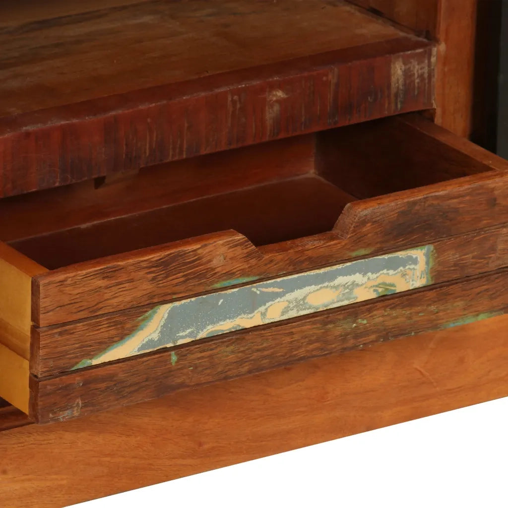 Mobile Porta TV 110x30x45 cm in Legno Massello di Recupero 247328