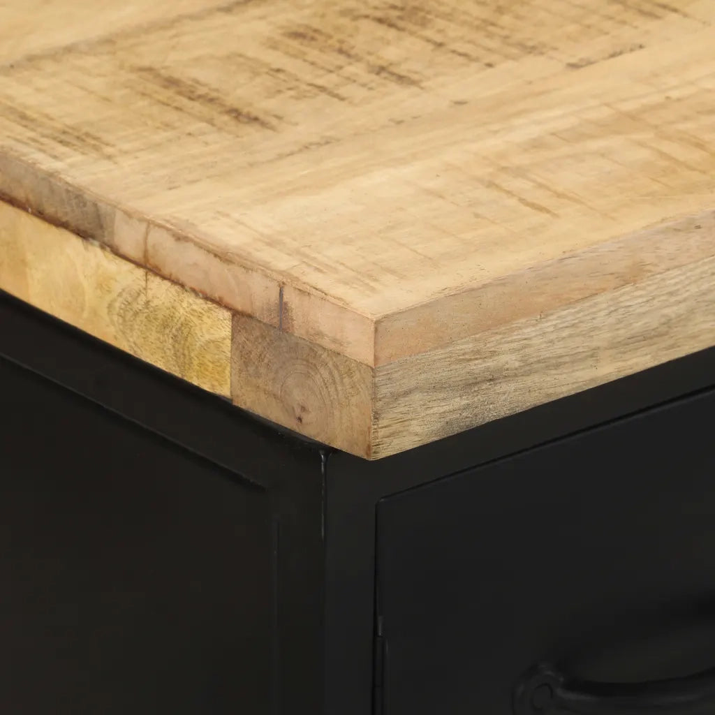Credenza 47x35x76 cm in Legno di Mango Grezzo cod mxl 59082