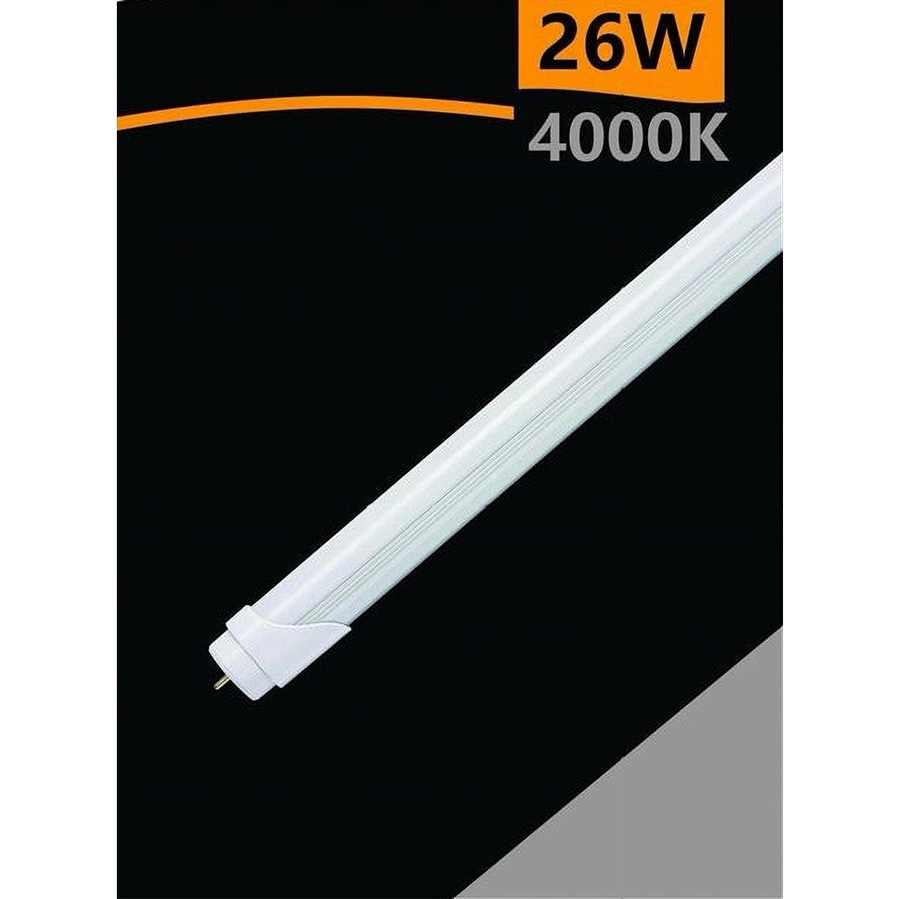 Trade Shop - Tubo Neon Led T8 Opaco 26 Watt Connessione Bilaterale Luce 4000k 6500k T8-26w-o - -bianco Naturale      -