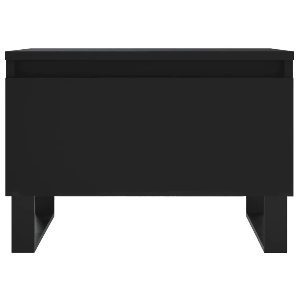 2 pz Tavolini da salotto | Tavolino da caff¨¨ | Tavolino da Soggiorno Neri 50x46x35 cm in Legno Multistrato