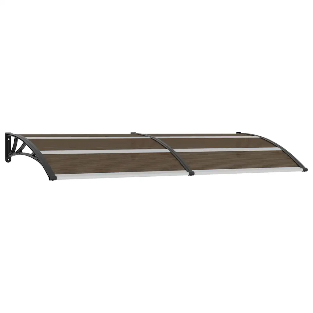 Pensilina per Porta Nera 240x100 cm in PC CFW5504481