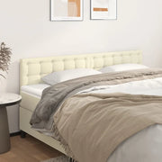 Testiera 2 pz Crema 80x5x78/88 cm in Similpelle cod mxl 51779