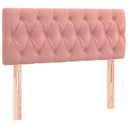 Testiera | Testata Rosa 90x7x78/88 cm in Tessuto