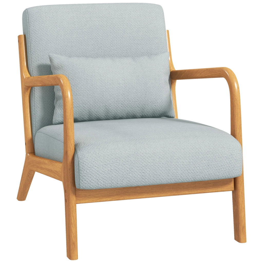 Poltrona a dondolo in legno massello ¨C zephmum ¨C grigio chiaro