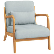 Poltrona a dondolo in legno massello ¨C zephmum ¨C grigio chiaro