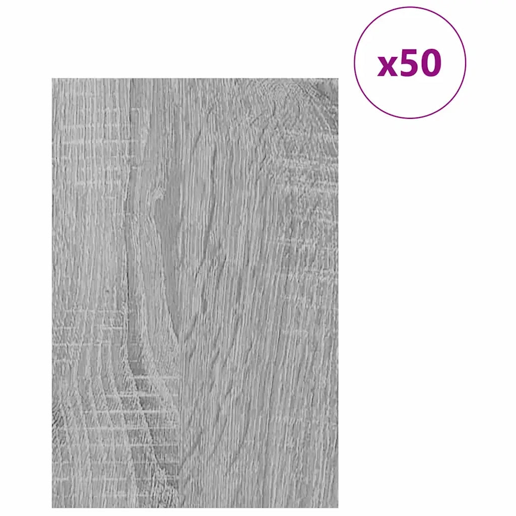 Pannelli decorativi 50 pz Grigio Sonoma 40 x 60 x 0.27 cm CFW7576135