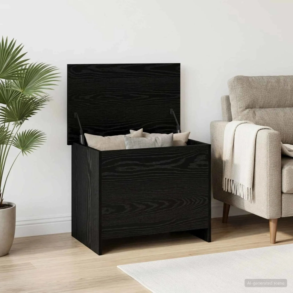 Cassa di stoccaggio Rovere Nero 60 x 40 x 50 cm 8011252