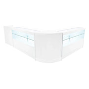 Set Banconi Negozi Bianco Phoenix LED C1500 CM60 TB60 con Serrature e Vetrina