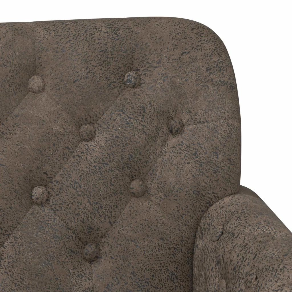 Loveseat con bottoni imbottiti Grigio Scuro 120 x 65 x 78 cm 42041841