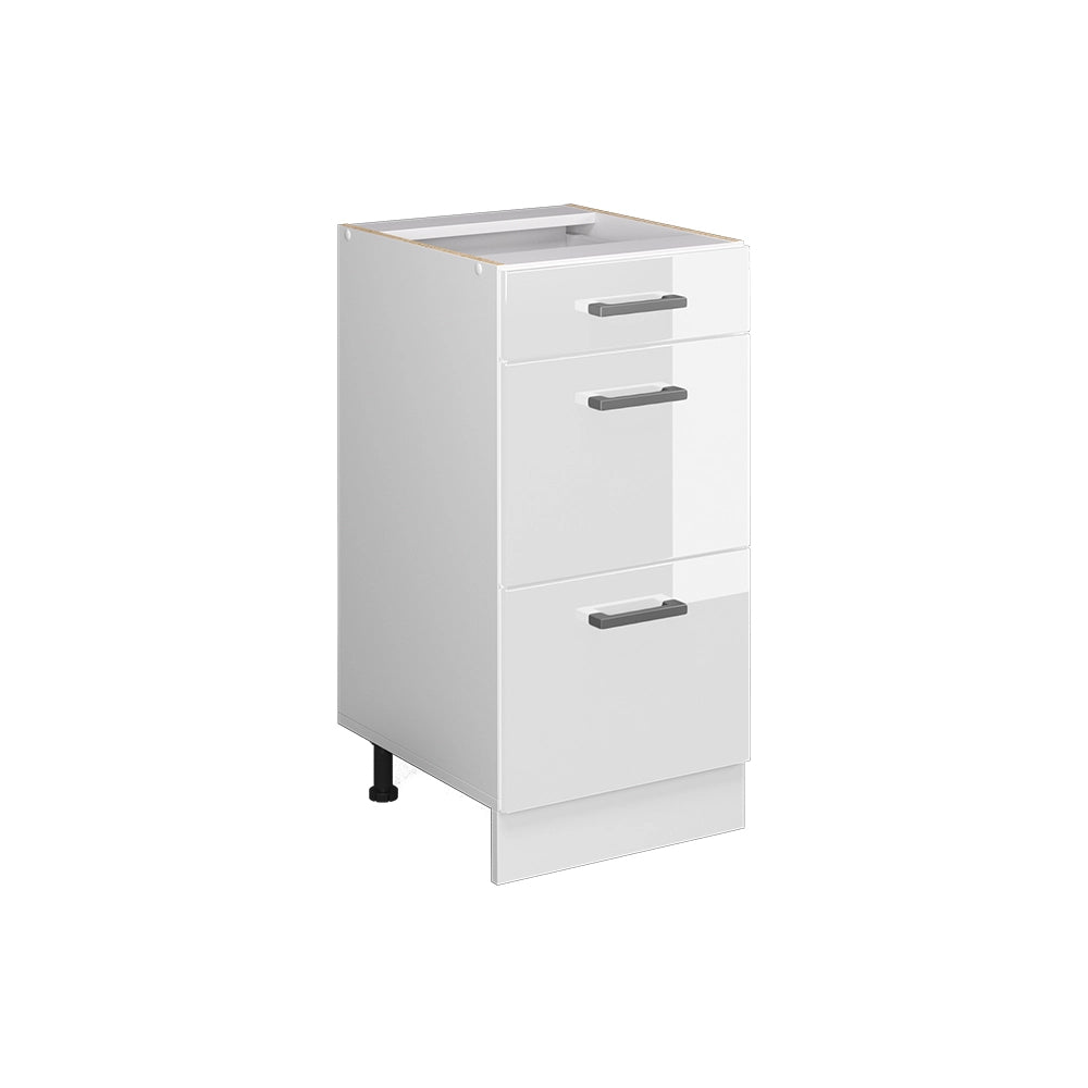 Vicco Frontale cucina Bianco lucido 39.6 x 70.4 cm frontale del mobile per mobile base con cassetti