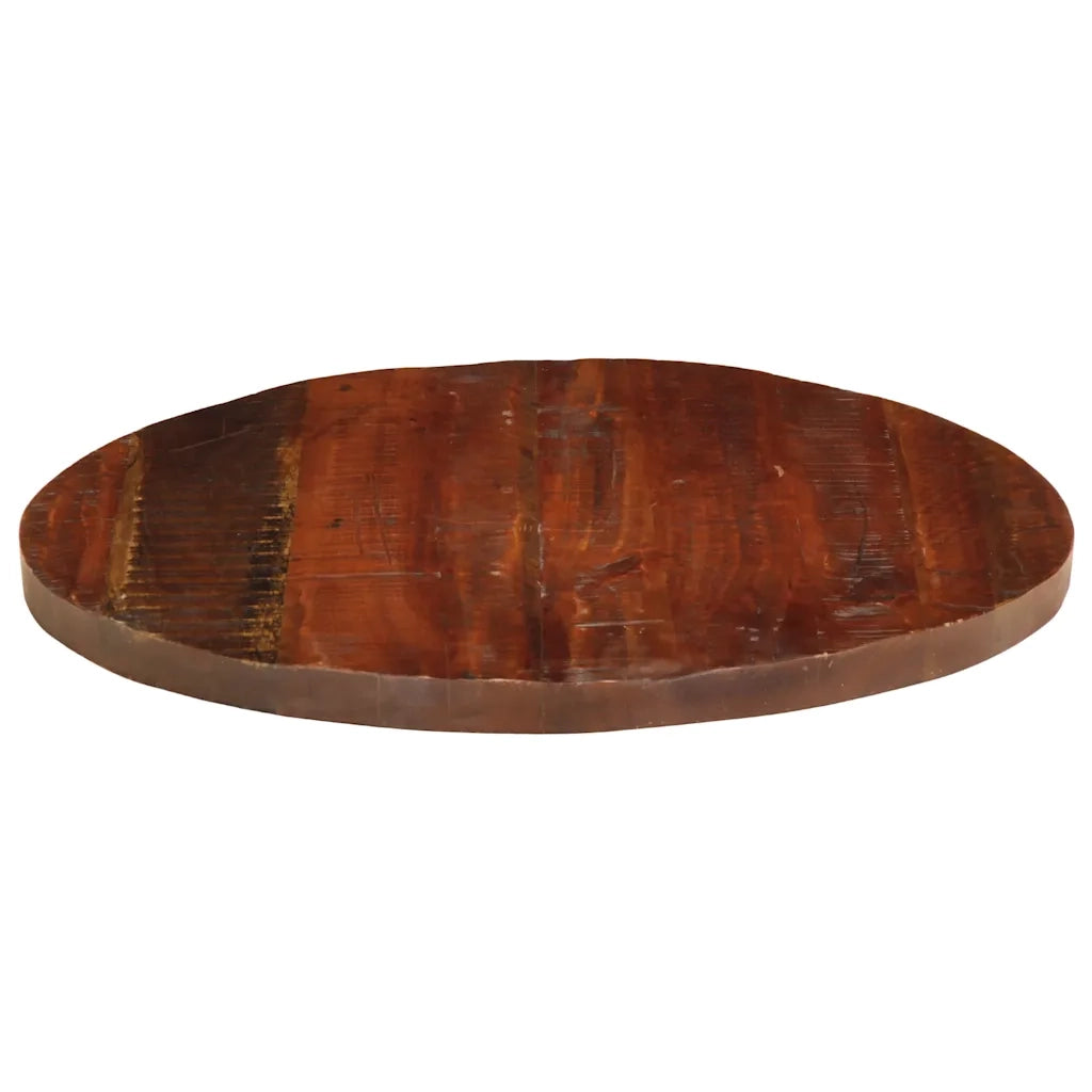 Piano per Tavolo Ø 70x3,8 cm Rotondo Legno Massello di Recupero 370041
