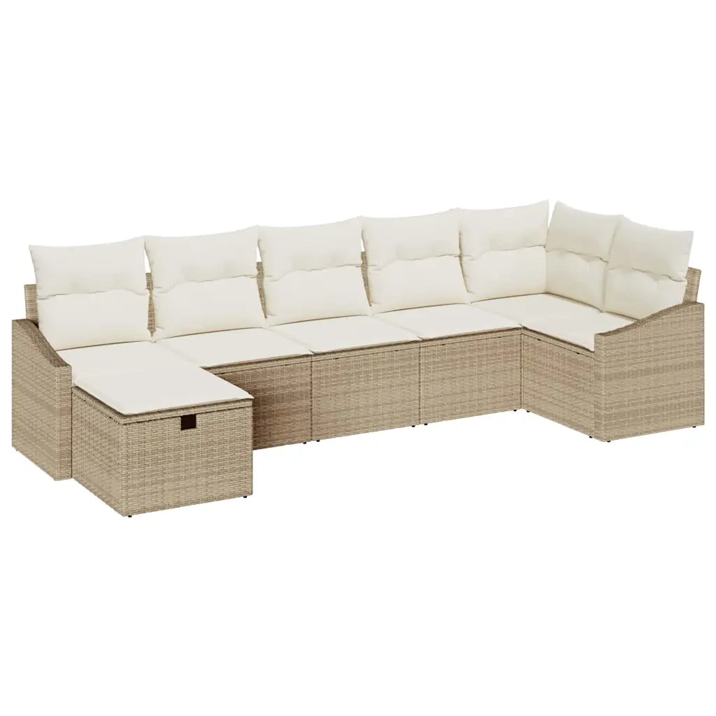 Set di divani con cuscino 7 pcs polyrattan