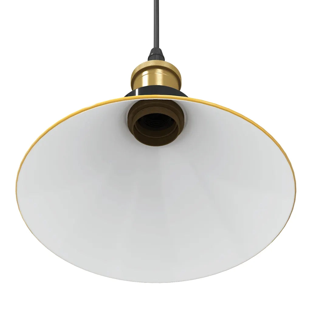 Lampada Sospensione Regolabile E27 Giallo Lucido ?22 cm Metallo CFW4836575