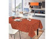 Tovaglia In Cotone Disegno Ramage 7937 - 140x180 - Rosso
