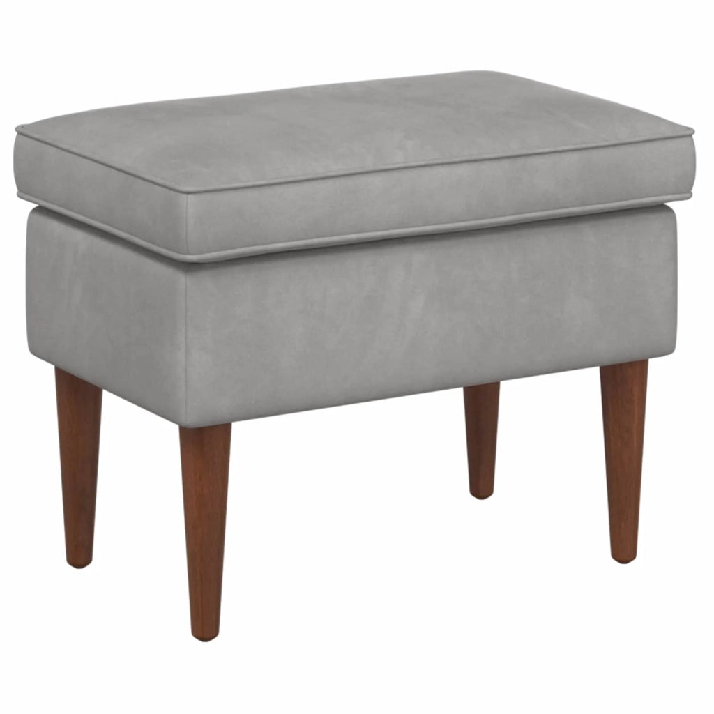 Poltrona con Ottomano 2 pz Grigio Chiaro Velluto 3418842