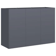 Fioriera | Cassetta per fiori | Vaso Antracite 120x40x80 cm in Acciaio Laminato a Freddo