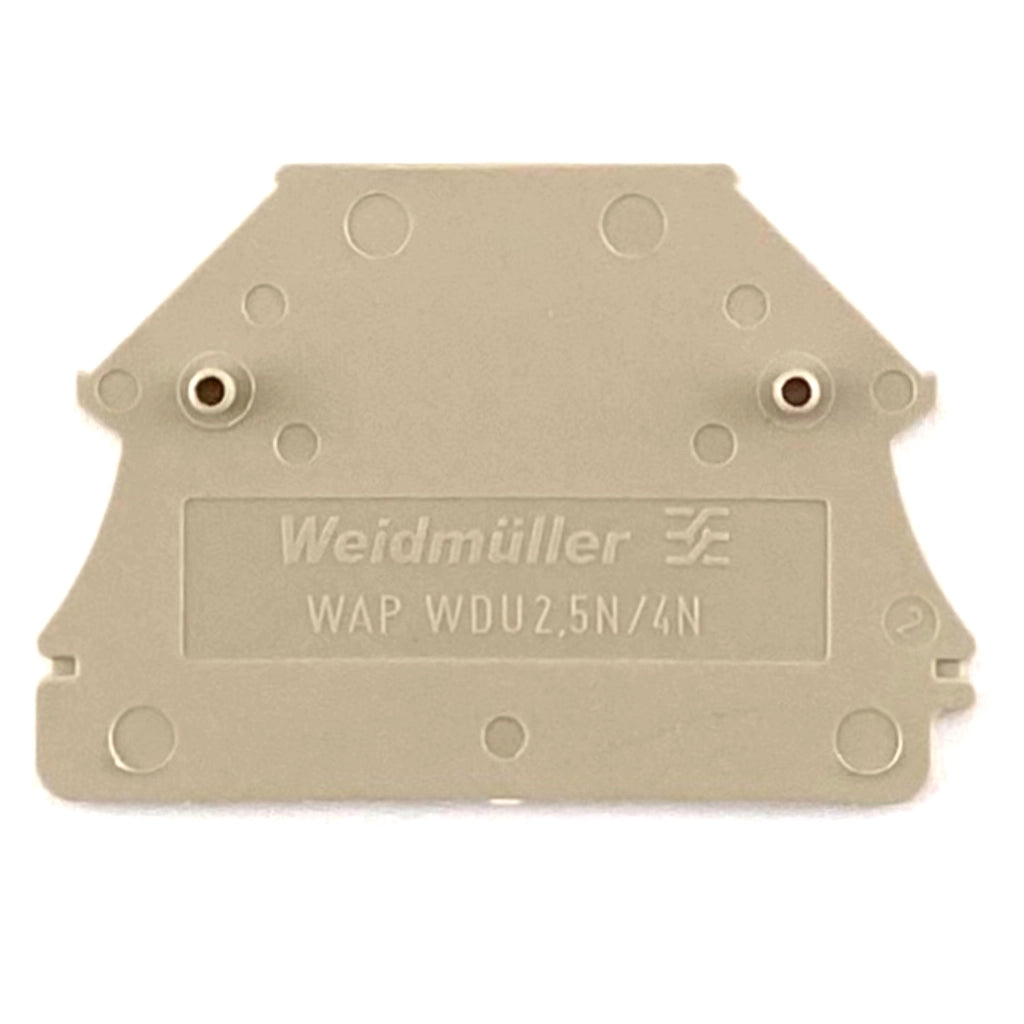 Piastra terminale per morsetto Weidmuller