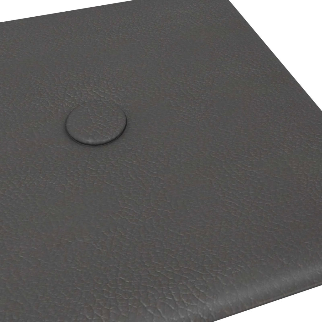 Testiera da Parete 12 pcs Grigio 30 x 15 cm Pelle Sintetica 42046509