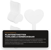 Etichette per piante in plastica, 150 pezzi, acqua resistente, riciclabile, forma T, 8 x 4 cm, durature e riutilizzabili.