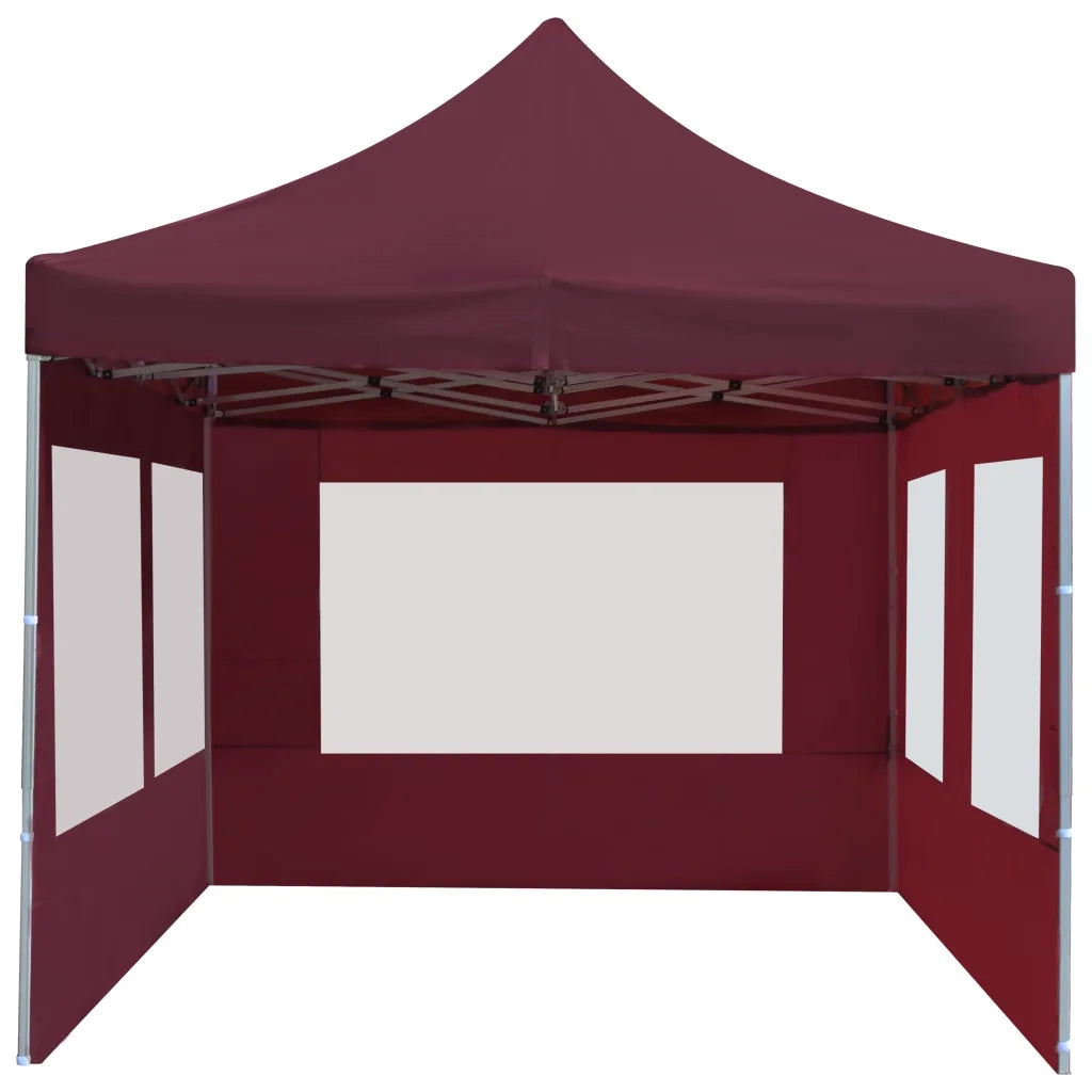 Gazebo Professionale Pieghevole Alluminio con Pareti 6x3m Vino cod mxl 54692