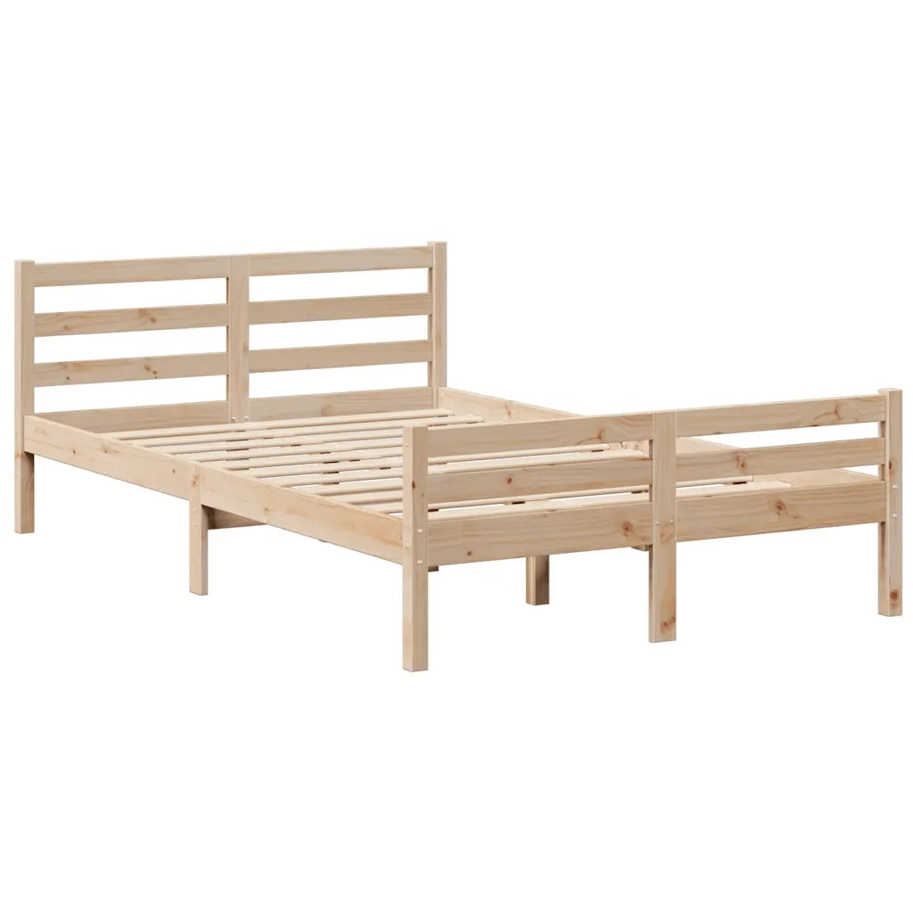 Letto Libreria senza Materasso 135x190 cm in Legno di Pino 3322253