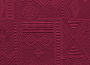 Copritavolo Salotto/Cucina Jacquard Modello Mexico Made In Italy - Rotondo 180 - Bordeaux
