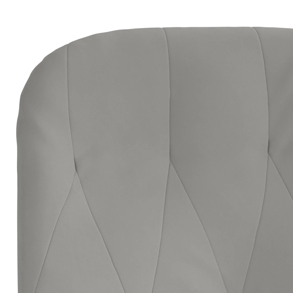 Sedia Relax Grigio Chiaro in Velluto 341194