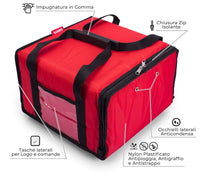 Borsa Termica Porta Pizze da Asporto 6 Cartoni Safemi Express 6 Rossa