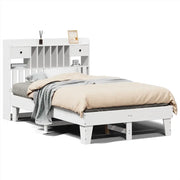Letto matrimoniale | Letto per adulti | Letto senza Materasso Bianco 135x190 cm Legno Massello di Pino