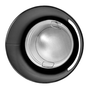 Cestino Gettacarte Posacenere Ø30 cm in Metallo Nero Opaco 15L per Interno Esterno