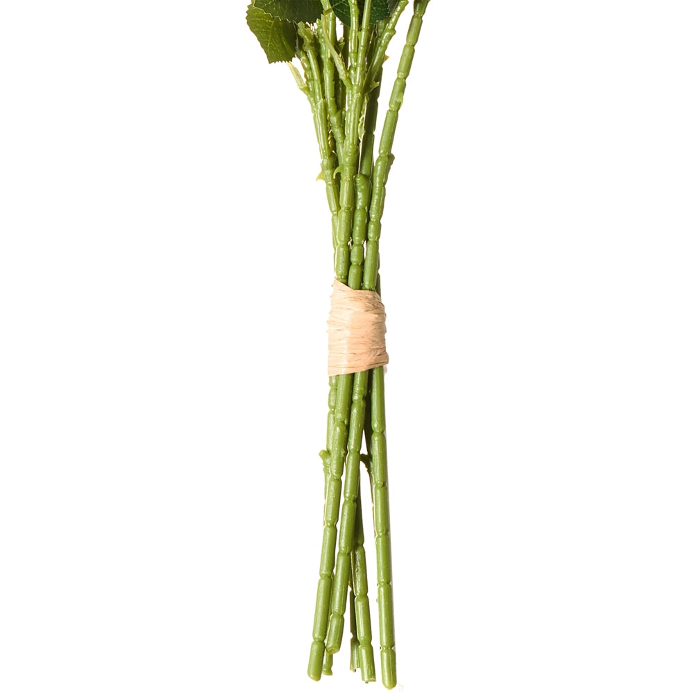 Bouquet di fiori artificiali Rose rosse Composizione decorativa artificiale 65 cm Decorazione da tavolo fatta a mano Soggiorno Sala da pranzo