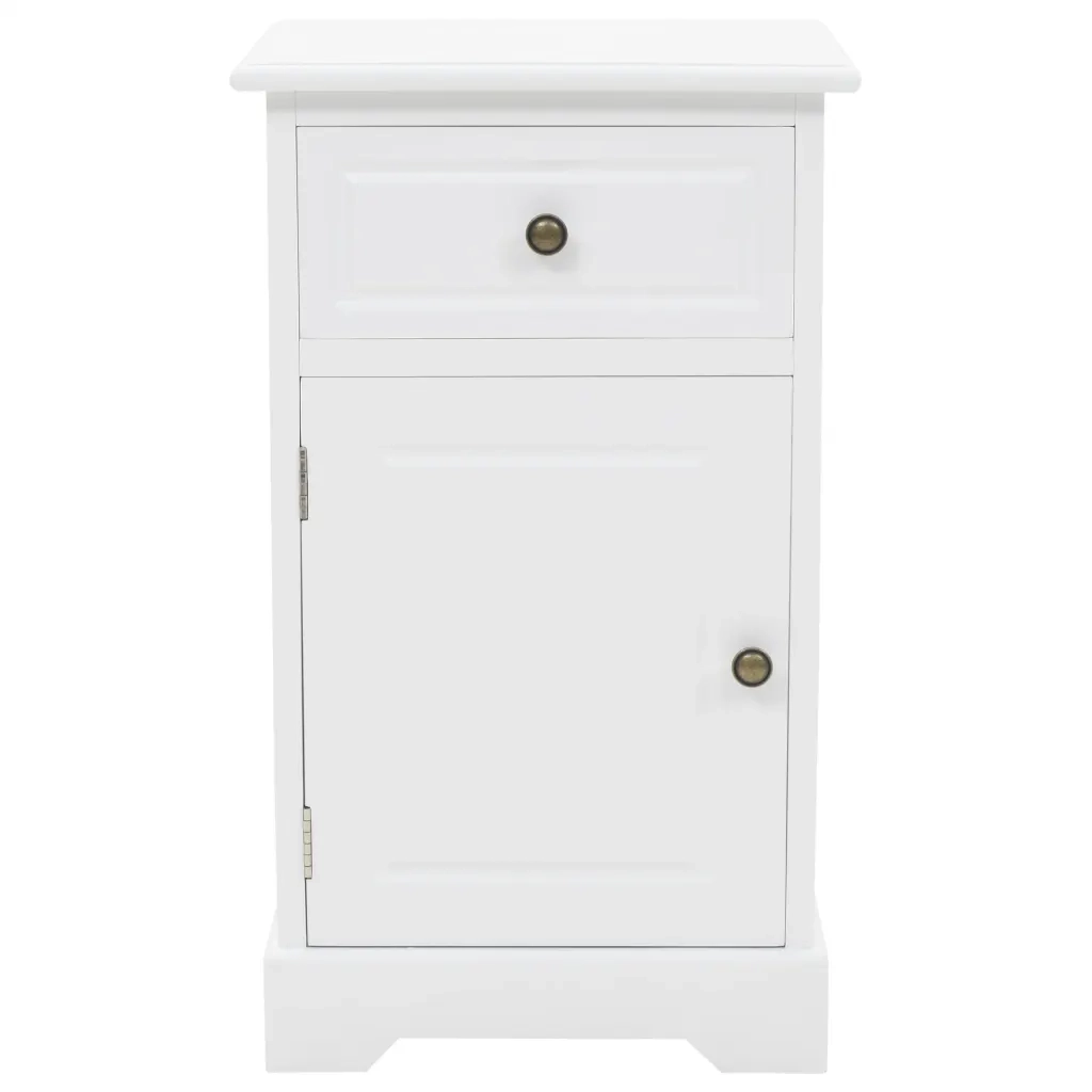 Comodino-Tavolino da notte in MDF e Legno di Pino 35x32x59 cm 181963