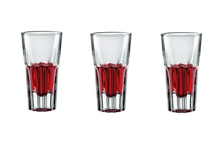 Set 3 Bicchieri da tavola in vetro amaro susa bormioli