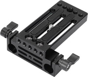 Baseplate Premium per Camera con Viti da 1/4'' e Morsetto per Rod 15mm - 3036 - Montaggio Fisso per Camera su Tripode