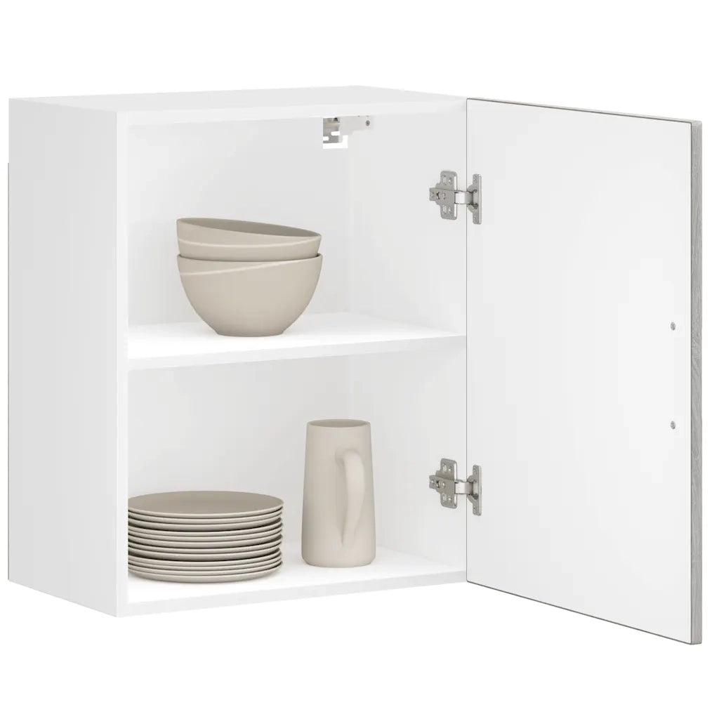 vidaXL Pensili da Cucina 2 pz Porto Grigio Sonoma in Legno Multistrato
