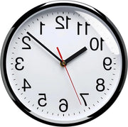 Orologio da parete silenzioso 25 cm - silenzioso e non ticchettante - nero - decorativo per casa/ cucina/ufficio/scuola - facile da leggere - alimentato da batterie (bianche)