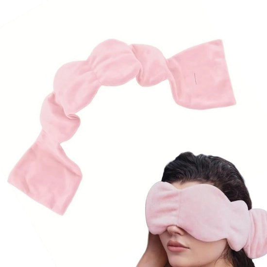 Maschera da sonno pesante con perle e cotone, maschera da sonno pesante con peso per dormire per campeggio, meditazione, tessuto idoneo per la pelle