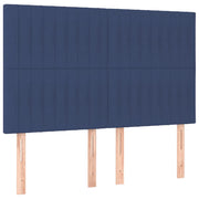 Testiera | Testata Blu 144x5x118/128 cm Tessuto