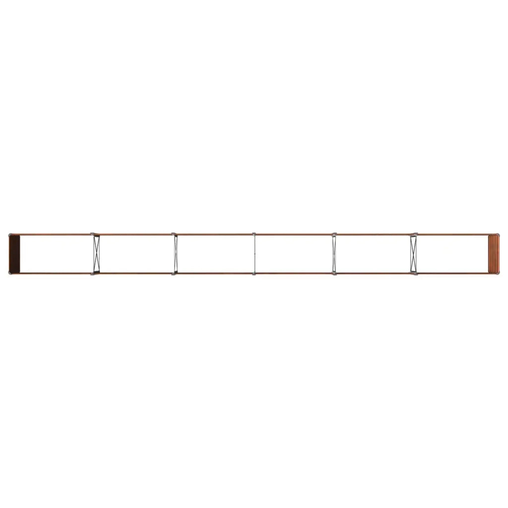Letto rialzato da giardino Ruggine 480 x 40 x 55 cm cartone 8006292
