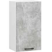 Mobile da cucina pensile sistema AKORD OLIWIA 40 cm H720 Bianco inserto frontale Cemento Grigio Cemento 1 anta 40x30x72 cm