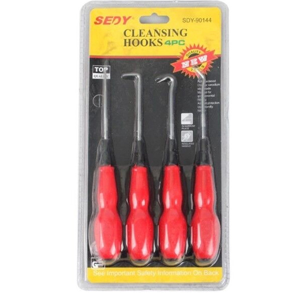 Trade Shop - Kit Set 4 Pz Cacciavite Cacciaviti Con Mini Uncino Incisori Punteruolo Utensile -