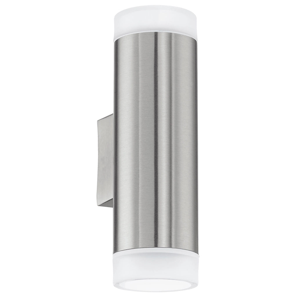 Applique Esterno Moderna Riga-Led Acciaio Argento Led