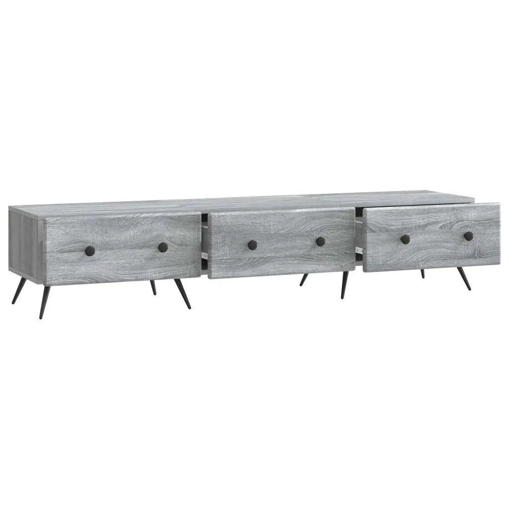 Mobile TV Grigio Sonoma 147 x 34,5 x 30 cm Legno ingegnerizzato 895631
