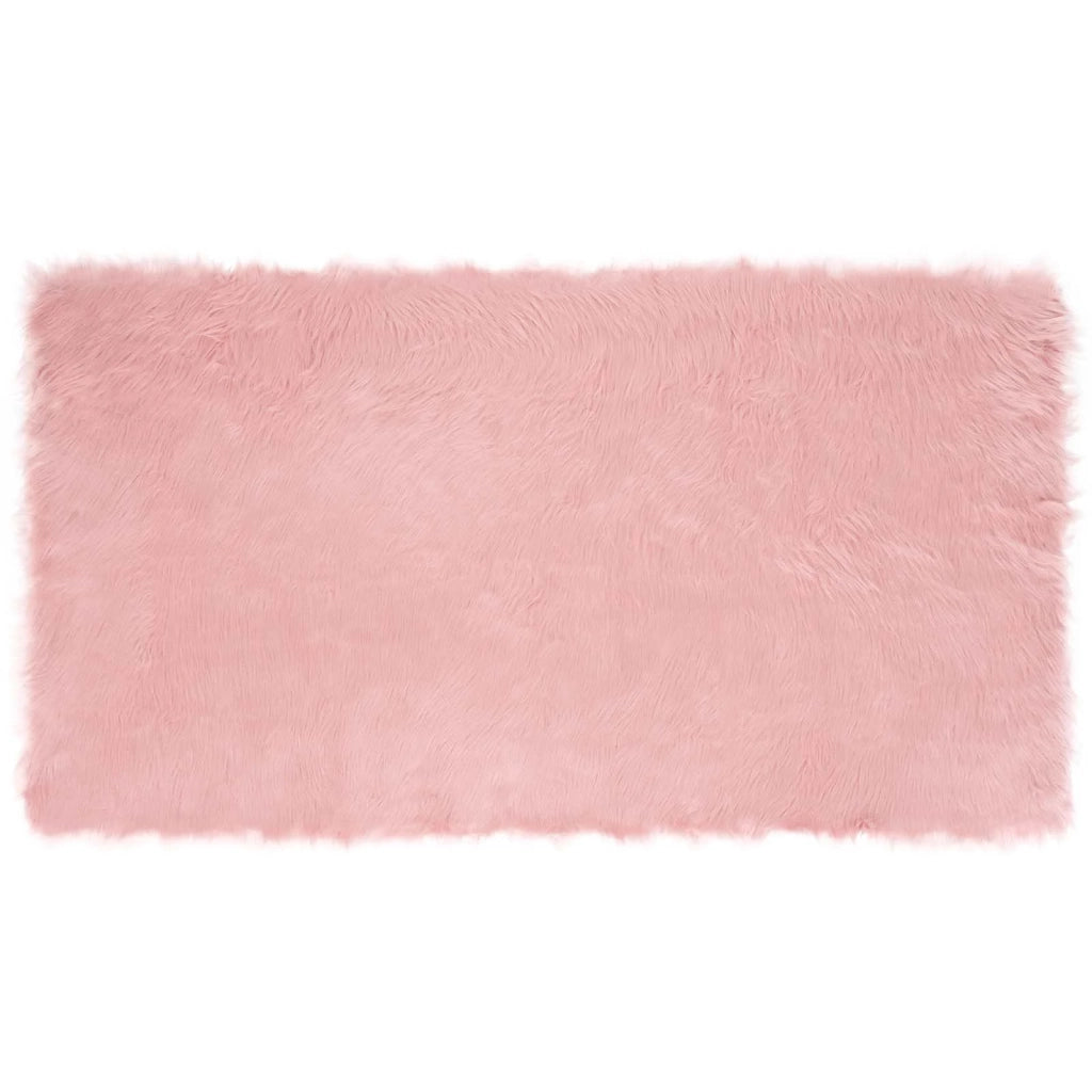 Tappeto in finta TAFALLA | Tappeto del soggiorno Rosa 60 x 110 cm Poliestere