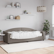 Divano Letto con Materasso Tortora 80x200 cm in Tessuto 3197510